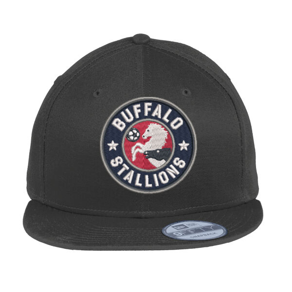 Stallions Logo - Embroidered - Flat Bill Snapback Cap Thumbnail