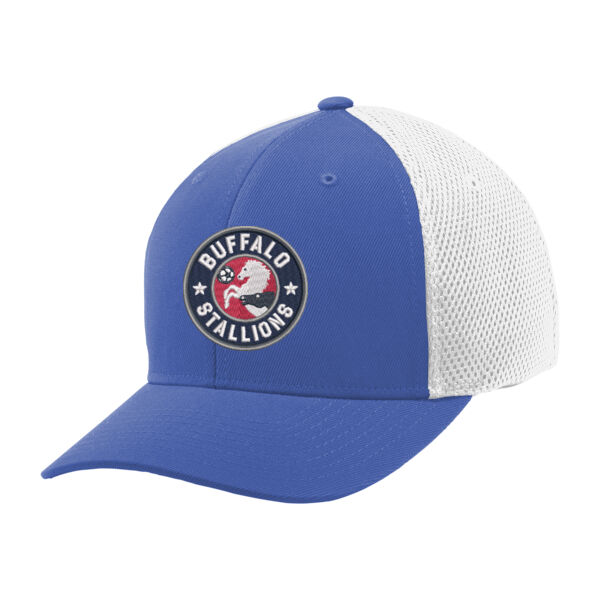 Stallions Logo - Embroidered - Flexfit ® Air Mesh Back Cap Thumbnail
