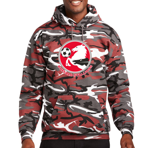 Stallions Retro - Core Fleece Camo Pullover Hooded Sweatshirt Thumbnail