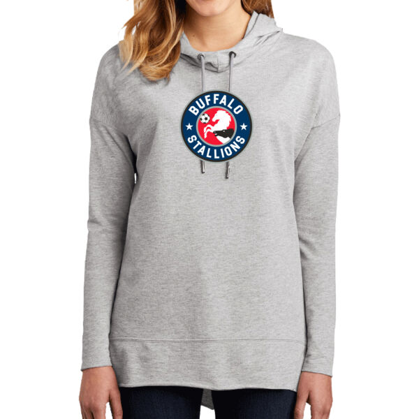 Stallions Logo - Women's Featherweight French Terry  Hoodie Thumbnail