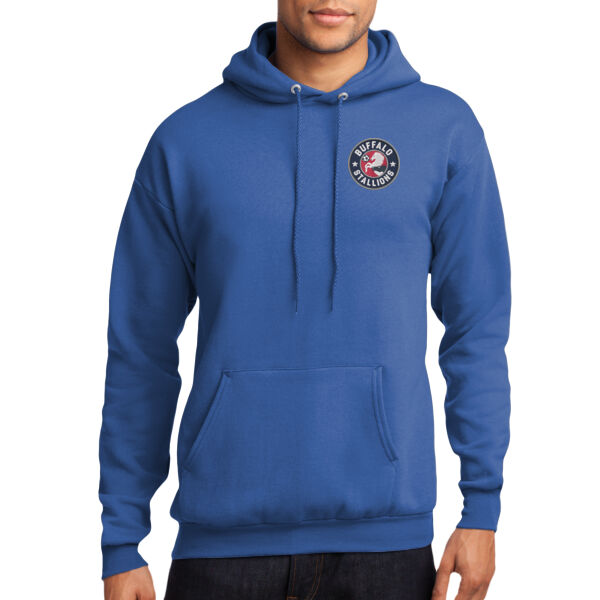Stallions Logo - Embroidered - Core Fleece Pullover Hooded Sweatshirt Thumbnail