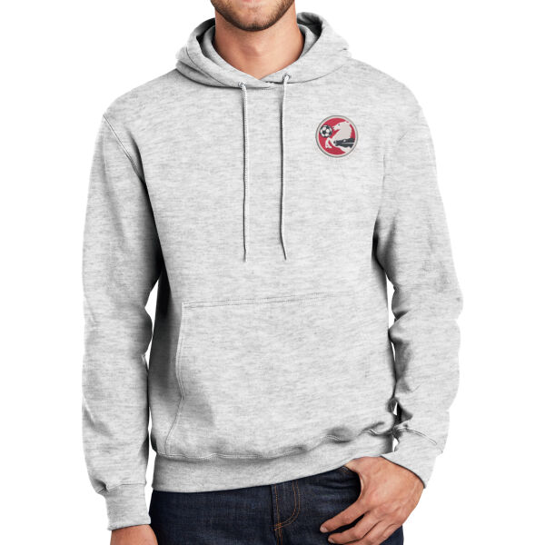 Retro Logo - Embroiderd - Essential Fleece Pullover Hooded Sweatshirt Thumbnail
