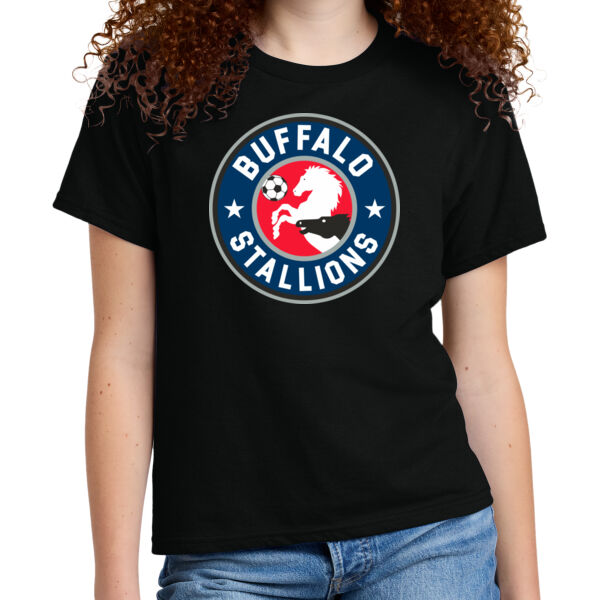 Stallions Logo - Youth Softstyle ® CVC Tee Thumbnail